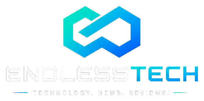 Logo resmi EndlessTech dengan slogan Technology. News. Reviews.